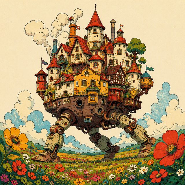 Howl's Moving Castle illustration