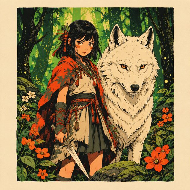 Princess Mononoke illustration