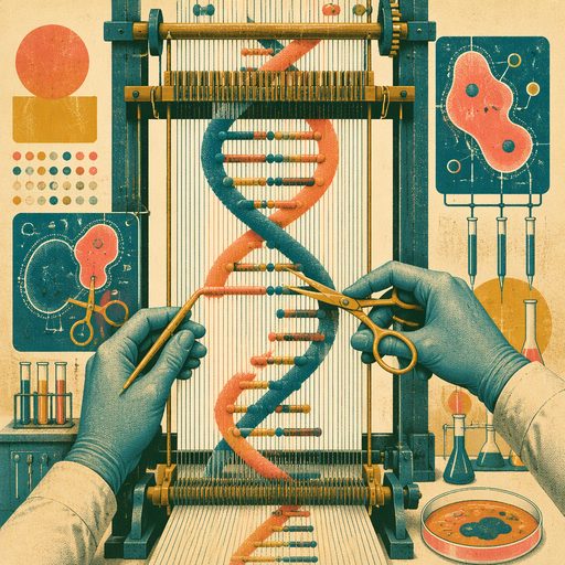 Programmable biology risograph illustration